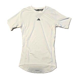 adidas Men's Techfit Compression Training T-Shirt, White-Small